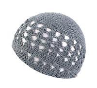 Limtula Gorro de ganchillo para adultos, lindo para estudiantes, ciclismo, senderismo, bonito sombrero de otoño e invierno para adultos, gorra de calavera para hombres y mujeres, gris, Talla única