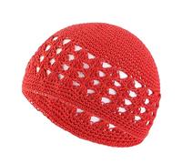 Limtula Gorro de ganchillo para adultos, lindo para estudiantes, ciclismo, senderismo, bonito sombrero de otoño e invierno para adultos, gorra de calavera para hombres y mujeres, rosso, Talla única