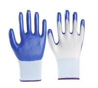 Limtula Guantes de Trabajo Resistentes a la Abrasión Nitrilo Transpirable Impermeables a Prueba de Aceite para Tareas Industriales 12 Pares de Guantes Protectores Impermeables a Prueba de Aceite