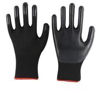Limtula Guantes de Trabajo Resistentes a la Abrasión Nitrilo Transpirable Impermeables a Prueba de Aceite para Tareas Industriales 12 Pares de Guantes Protectores Impermeables a Prueba de Aceite