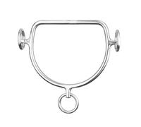Limtula Herrajes para Bridas de Caballos para Paseos de práctica | Broca de metal con eslabones laterales, bucle central, accesorio de instalación, uso diario de lecciones