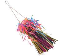 Limtula Jaula de juguete para masticar, rompecabezas juguetón tejido para moler, jaula para pájaros, para colgar, entretenimiento, para interiores, actividades de pájaros, juguete de compromiso