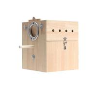 Limtula Jaula de nido para pájaros, refugio de madera, para loros, escondites desmontables para decoraciones de tamaño pequeño, caja de cría, periquitos