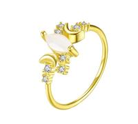 Limtula Joyería de moda para parejas, anillos de aleación con textura adecuada para mujeres jóvenes y parejas, joyería de moda para parejas, lunas, aleación de textura, H, como se describe, como se