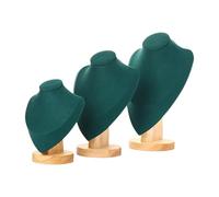 Limtula Juego de 3 soportes multifuncionales de terciopelo para joyas, soporte portátil para mostrar y almacenar decoración del hogar