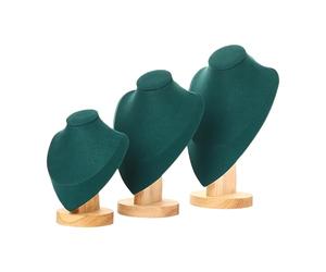 Limtula Juego de 3 soportes multifuncionales de terciopelo para joyas, soporte portátil para mostrar y almacenar decoración del hogar