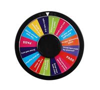 Limtula Juego de Beber de acrílico Lateral, Ruleta, Juego Giratorio, Spinner para Fiestas, Entretenimiento KTV, Tablero de ruletas para Beber Interactivo