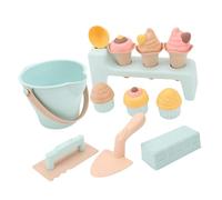 Limtula Juego de Creativo para Playa, Cubo de de Juguete con moldes de Cono de Helado para Actividades Aire Libre, Castillo de, Juguete de Actividad, Piscina Aire Libre, Patio Trasero,