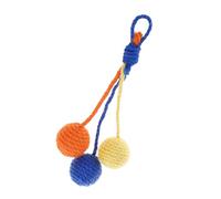 Limtula Juguete colgante de esfera de sisal para masticar y para actividades físicas molares en interiores, fomenta la cuerda molar