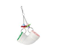 Limtula Juguete de forrajeo para pájaros y alimentador de Tubo de Juego para hámster Que fomenta la Actividad de forrajeo y la estimulación Mental Jaula para Animales pequeños Juguete Alimentación