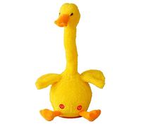 Limtula Juguete de Pato Que Canta con batido electrónico, Juguete de Peluche, Juguetes educativos, Baile, decoración de Fiesta Brillante, Juguetes de Pato de Peluche para niños, Animales Brillantes