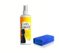 Limtula Látex Outfit Shines Spray de 100 ml + toalla de microfibra | Repelente al agua, brillo de larga duración | Aerosoles de látex de alto brillo para prendas de vestir impermeables