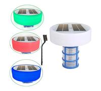 Limtula Limpiador automático de piscinas flotante, ionizador solar de cobre, dispositivo de reducción de cloro, purificadores de piscinas, limpiador flotante automático fácil de usar para jacuzzis de