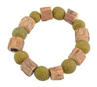 Limtula Lindo collar de hierba gatera para niña, cómodo collar de bolas para aliviar el estrés, cadena de dentición para niñas pequeñas, gatos, gatos