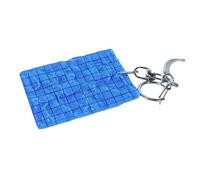 Limtula Llavero creativo para piscina, llavero con colgante de coche, ondulado, para colgar en bolsa, para mujer, piscina, elegante, decoración de coche, B, Talla única