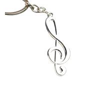 Limtula Llavero de música decorativo con colgante de clave de con acabado de metal pulido para bolsos, mochilas o transporte diario Llavero de clave de con colgante de música, bolsa de metal con de