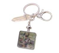 Limtula Llavero de piedra natural de múltiples diseños con marco de fotos para uso práctico Llavero de piedra natural