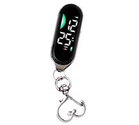Limtula Llavero electrónico LED para colgar en el reloj, llavero de bolsillo, relojes, luz nocturna, pantallas táctiles, relojes digitales LED