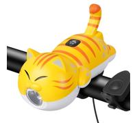 Limtula Luz Delantera para Bicicleta Estilo Gatito con Barra, Yellow A | Componente de montaje
