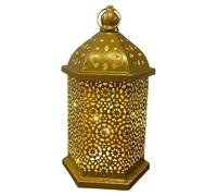 Limtula Luz LED de hierro ahuecada, lámpara colgante de Metal Vintage árabe de Oriente Medio para centros de, colgante flotante decorativo