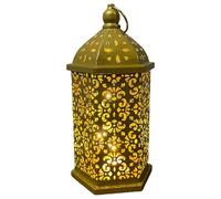 Limtula Luz LED de hierro ahuecada, lámpara colgante de Metal Vintage árabe de Oriente Medio para centros de, colgante flotante decorativo