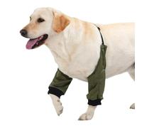 Limtula Mangas de Cobertura para Perros más Grandes, Army Green XL | Protector de pierna delantera, correa de pecho flexible, poliéster reutilizable, uso para caminar en casa