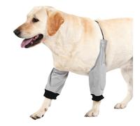 Limtula Mangas de Cobertura para Perros más Grandes, Gray XXL | Protector de pierna delantera, correa de pecho flexible, poliéster reutilizable, uso para caminar en casa