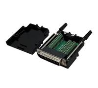 Limtula Módulo de placa hembra DB25 sin soldadura, adaptador de puerto de 25 pines para conexión de terminales e integración de transmisión