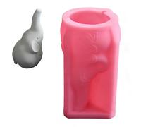 Limtula Molde de Silicona Flexible para portalápices en Forma de Elefante para Arte y artesanía en concreto Taza de lápiz de Elefante de Silicona Decoración del hogar Manualidades