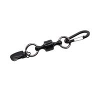 Limtula Mosquetón magnético con Llavero de liberación rápida, Black | Llavero con clip de mosquetón magnético para hombre, mochilas, reemplazo de llavero resistente, Camping y