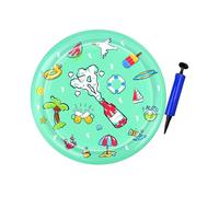 Limtula Mostín De Enfriamiento Agua Mascotas Inflable Gran Tamaño para Perros Relajación Interior Y Juego Sensorial Diseños Pescado PVC Rolante Perros Inflable Resistente A Los Rasguños