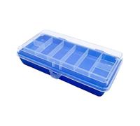 Limtula Organizador de Aparejos portátil | Caja de equipo de pesca de doble capa con bandeja, caja de señuelos ABS para días de barco y preparación