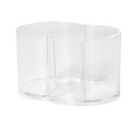 Limtula Organizador de baño apilable para bolas de algodón y Qtips Contenedor a prueba de polvo con compartimentos separados para fácil acceso Tarro de almacenamiento para Qtips y almohadillas