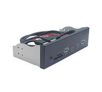 Limtula Panel Frontal USB3.2 Gen1 de 5, 25 Pulgadas con Transferencia de Datos de Velocidad de 5 Gbps 19 Pines a 2xUSB3.0 2xTipo C y Transferencia de Datos de Velocidad auditiva