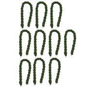 Limtula Paquete de 10 bandas para botas con gancho de metal, versátiles polainas para mejorar los engranajes al aire libre, bandas de seguridad con gancho de metal, Ejercito Verde, Talla única