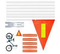 Limtula Paquete de 13 banderas de bandera de remolque de bicicleta, banderas de agua resistentes a desgarros para niños ciclistas resistentes a desgarros, bandera de poliéster
