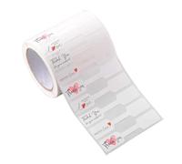 Limtula Paquete de 500 etiquetas adhesivas transparentes y legibles para joyeros, amantes de las manualidades y diseñadores de joyas, decoración de joyas