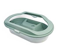 Limtula para Casa de Hábitat de Tortugas con Piscina de Natación con Pendiente para Tomar para Tanque para Reptiles Diseño Desmontable de 2 Terrario de Reptiles Simple a Pequeño