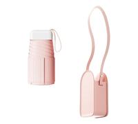 Limtula Paraguas plegable en miniatura para hombres y mujeres, elegante paraguas en miniatura para aventuras aire o viajes diarios a la ciudad, protector de viaje portátil