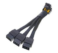 Limtula PCIE5.0 12VHPWR Cable de extensión de alimentación GPU de 90 Grados 3x8pin 8PIN a 16Pin 12VHPWR Cable de extensión de alimentación GPU