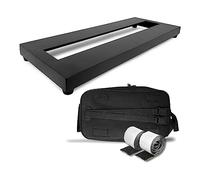 Limtula Pedal de efectos de guitarra de aleación de aluminio con pedalera portátil para estuche Magic Tape tamaño mediano efecto de guitarra Pedalbo