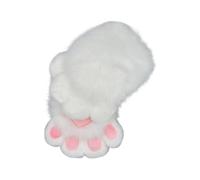 Limtula Pieles Animales Zorros Patas Mitones Halloween Cosplay Accesorios para disfraces Patas de gatos Guantes con garras Fursuit Regalo Accesorios para disfraces de Halloween Cosplay