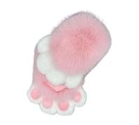 Limtula Pieles Animales Zorros Patas Mitones Halloween Cosplay Accesorios para disfraces Patas de gatos Guantes con garras Fursuit Regalo Accesorios para disfraces de Halloween Cosplay