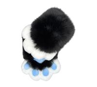 Limtula Pieles Animales Zorros Patas Mitones Halloween Cosplay Accesorios para disfraces Patas de gatos Guantes con garras Fursuit Regalo Accesorios para disfraces de Halloween Cosplay