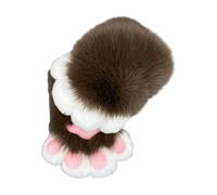 Limtula Pieles Animales Zorros Patas Mitones Halloween Cosplay Accesorios para disfraces Patas de gatos Guantes con garras Fursuit Regalo Accesorios para disfraces de Halloween Cosplay
