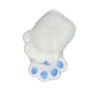 Limtula Pieles Animales Zorros Patas Mitones Halloween Cosplay Accesorios para disfraces Patas de gatos Guantes con garras Fursuit Regalo Accesorios para disfraces de Halloween Cosplay