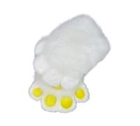 Limtula Pieles Animales Zorros Patas Mitones Halloween Cosplay Accesorios para disfraces Patas de gatos Guantes con garras Fursuit Regalo Accesorios para disfraces de Halloween Cosplay