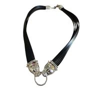 Limtula Piezas llamativas audaces Collar con dije de cabeza de Cadena para cuello con de diseñada para amantes de y atrevidos Joyería de animales retro
