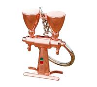 Limtula Práctico llavero de metal con herramienta de café en miniatura Accesorio de llavero de metal Bolsa de herramientas de café Colgante para devotos Llavero entusiasta único