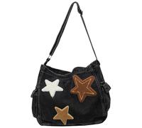 Limtula Precioso bolso cruzado con forma de estrella | Bolso informal, bolso de hombro con forma de estrella encantadora, vaqueros, gran capacidad, para todos los días,